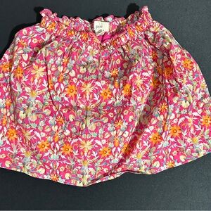 Peek Bright Pink Floral Girls' Skirt